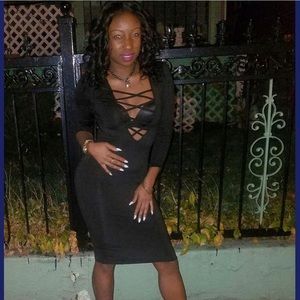 Black Soft Bodycon Dress